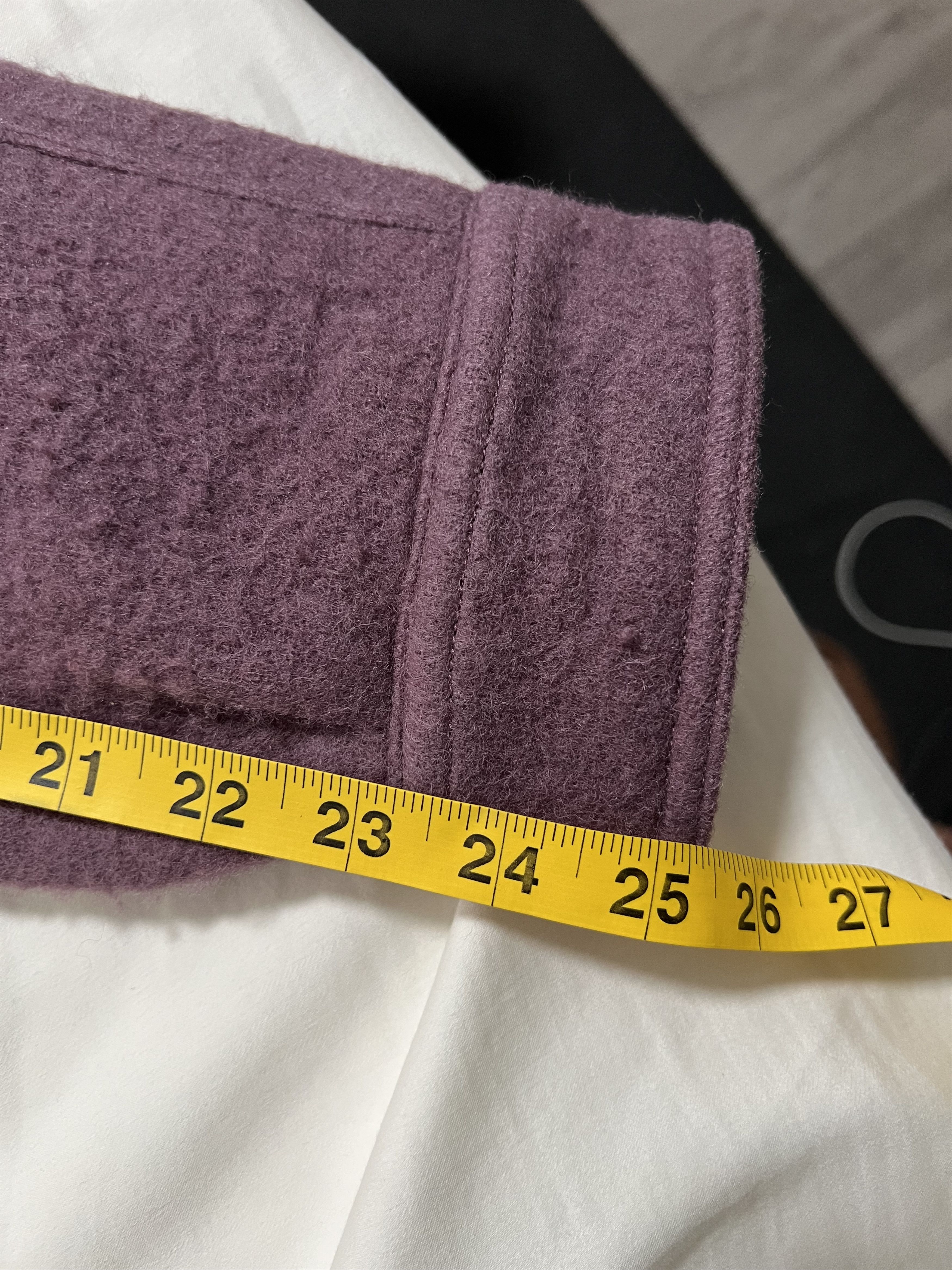 Rick Owens AMETHYST LUXOR BOILED WOOL OUTERSHIRT Size US S / EU 44-46 / 1 - 6 Thumbnail