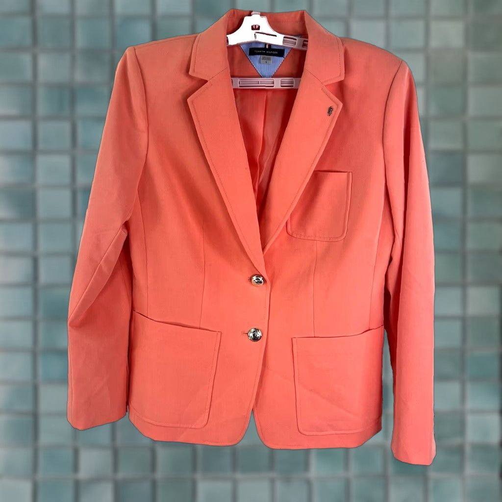 Tommy Hilfiger Tommy Hifiger Blazzer Womens Size 8 Peach NWT Size M / US 6-8 / IT 42-44 - 1 Thumbnail