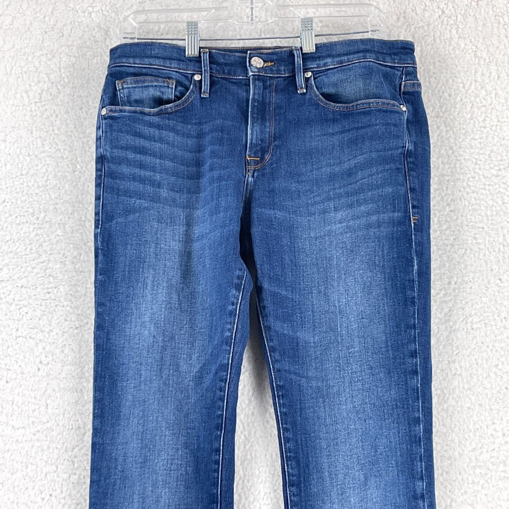 Frame FRAME L'Homme Slim Leg Jeans Womens Size 32 Blue Burroughs Denim Mid-Rise Casual Shirt? Size 24" / US 00 / IT 34 - 2 Thumbnail