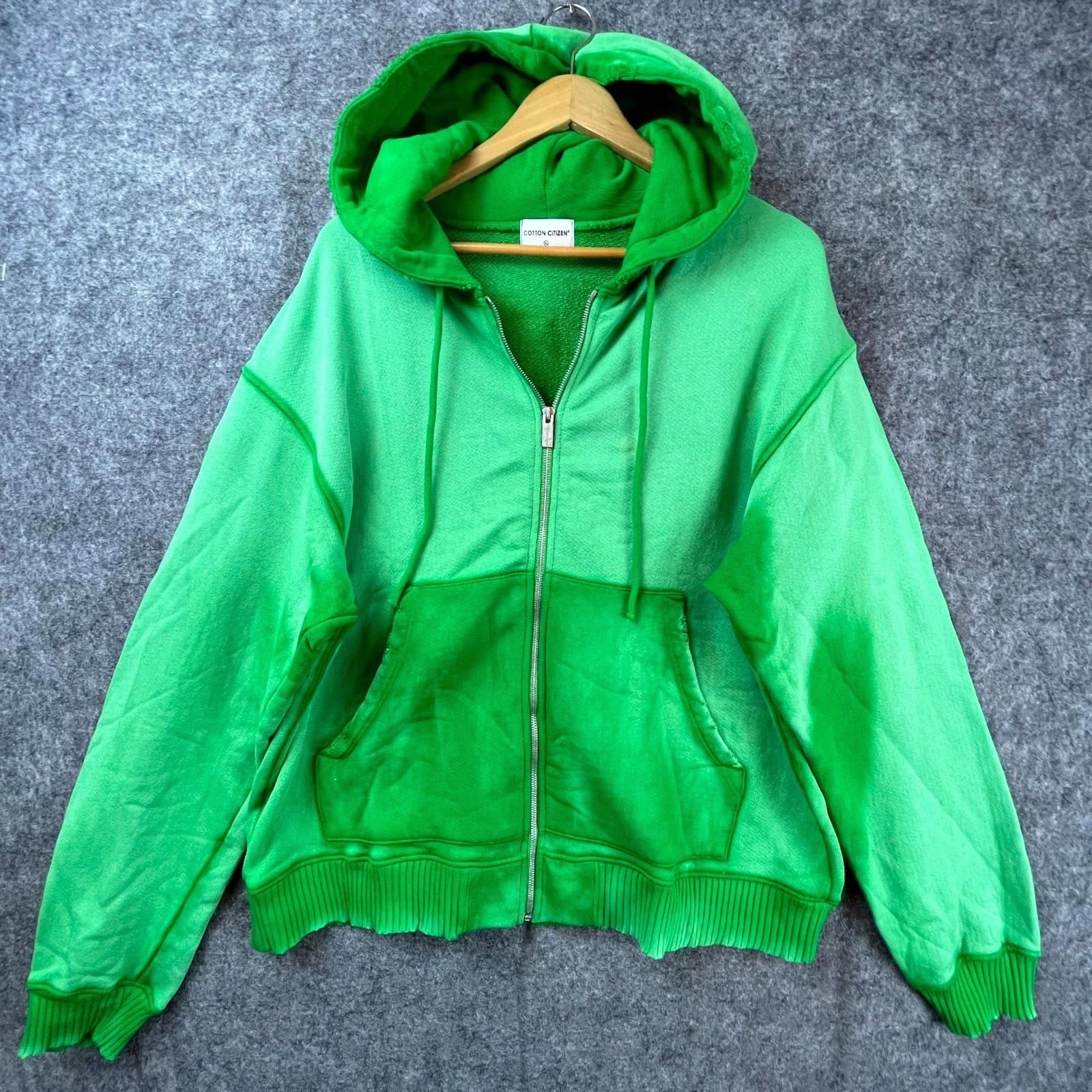 COTTONCITIZEN Cotton Citizen Bronx Hoodie XL Kelly Green Ombre Full Zip Size US XL / EU 56 / 4 - 1 Thumbnail