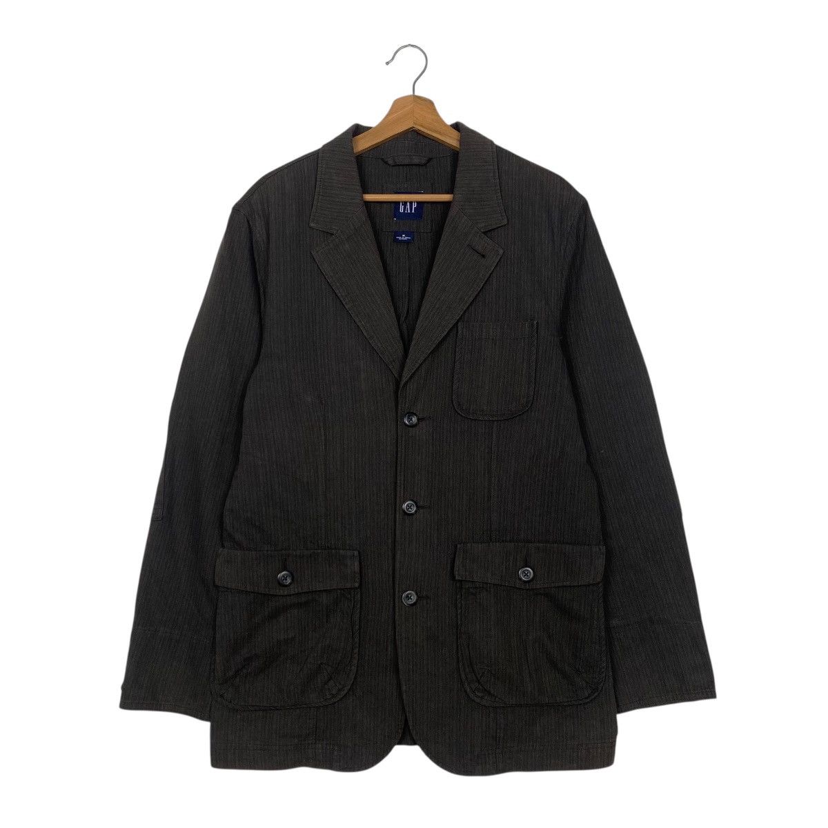 Japanese Brand Gap hickori denim button jacket Size US M / EU 48-50 / 2 - 1 Thumbnail
