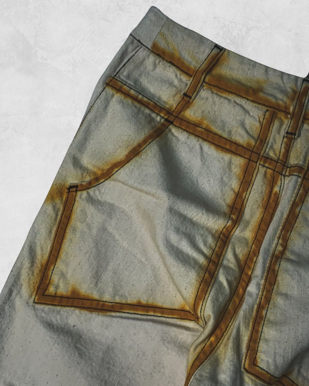 Eckhaus Latta Rust Seam Baggy Denim Pants Size US 30 / EU 46 - 7 Thumbnail
