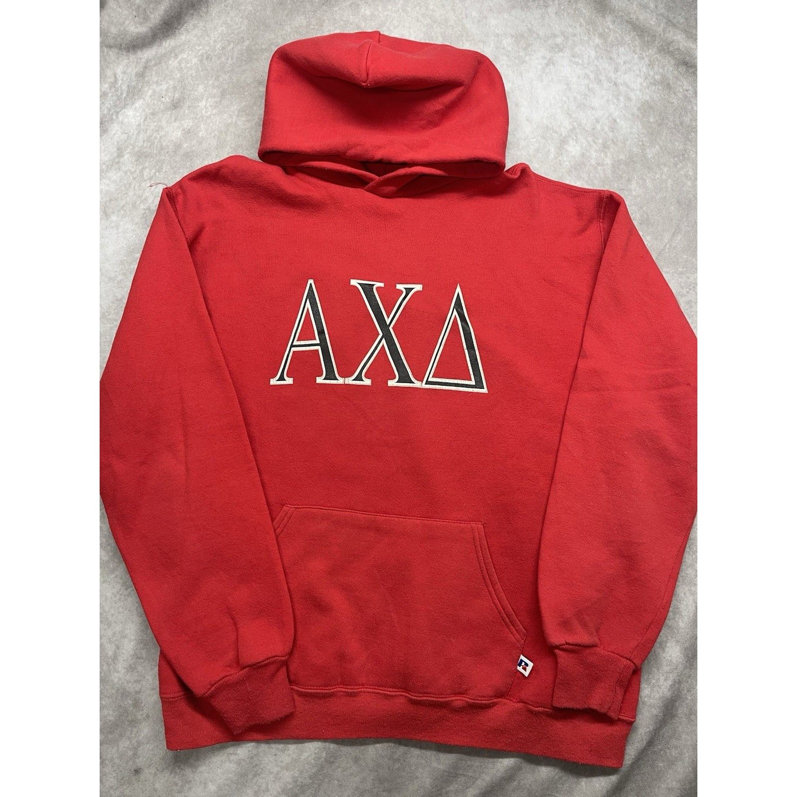 Russell Athletic VTG 90s Russell Athletic Red AX \Delta Alpha Chi Delta Soror Size US L / EU 52-54 / 3 - 1 Thumbnail