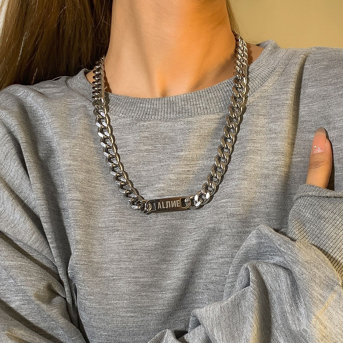 Other Cuban Chain Retro STEAL! Y2K Chains Necklace Chain Size ONE SIZE - 2 Thumbnail