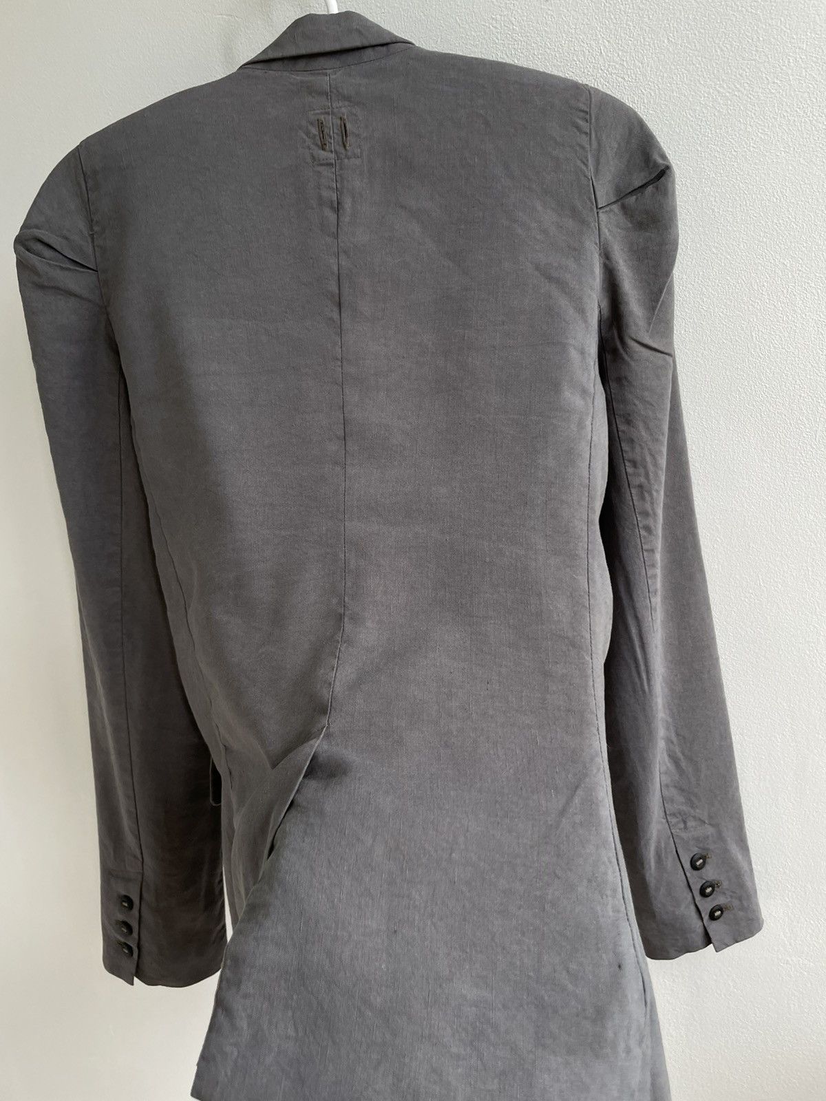 hannes roether Hannes Roether Silk Linen Blazer Coat Three Button Size M / US 6-8 / IT 42-44 - 22 Thumbnail