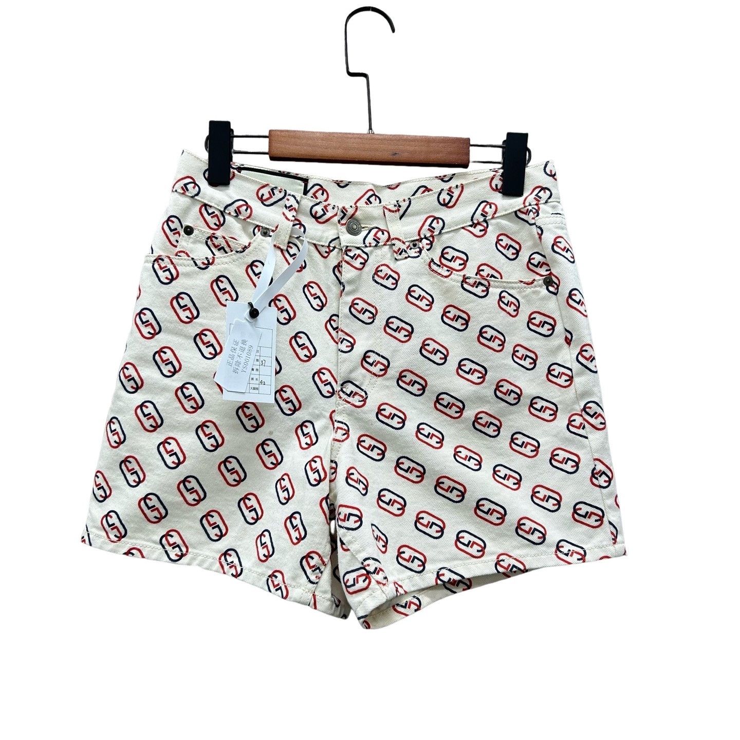 Gucci Gucci Monogram Denim Shorts Size 32 Size 29" - 1 Thumbnail