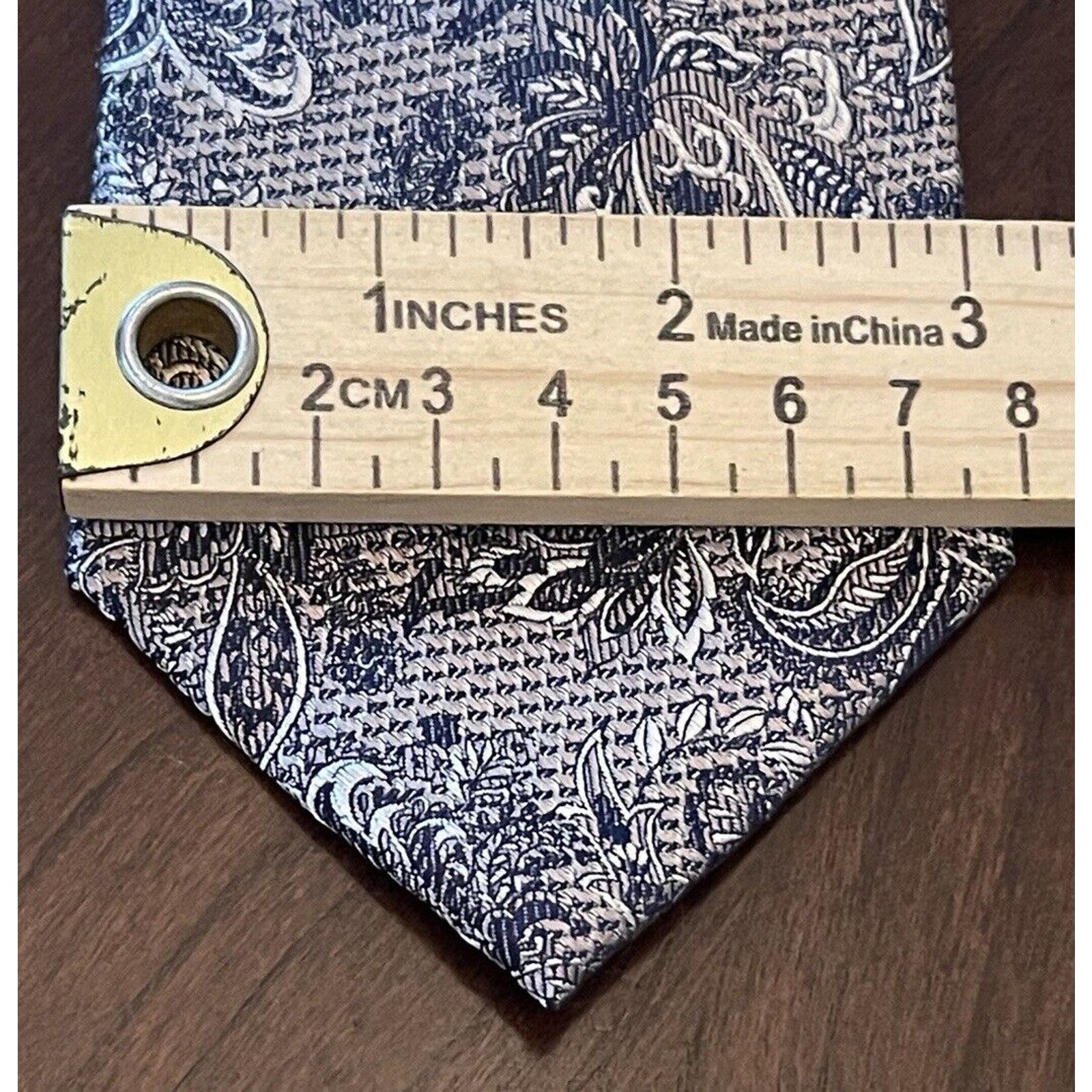 Michael Kors Michael Kors Gray Blue 55% Silk 45% Polyester Made In China Size ONE SIZE - 4 Thumbnail
