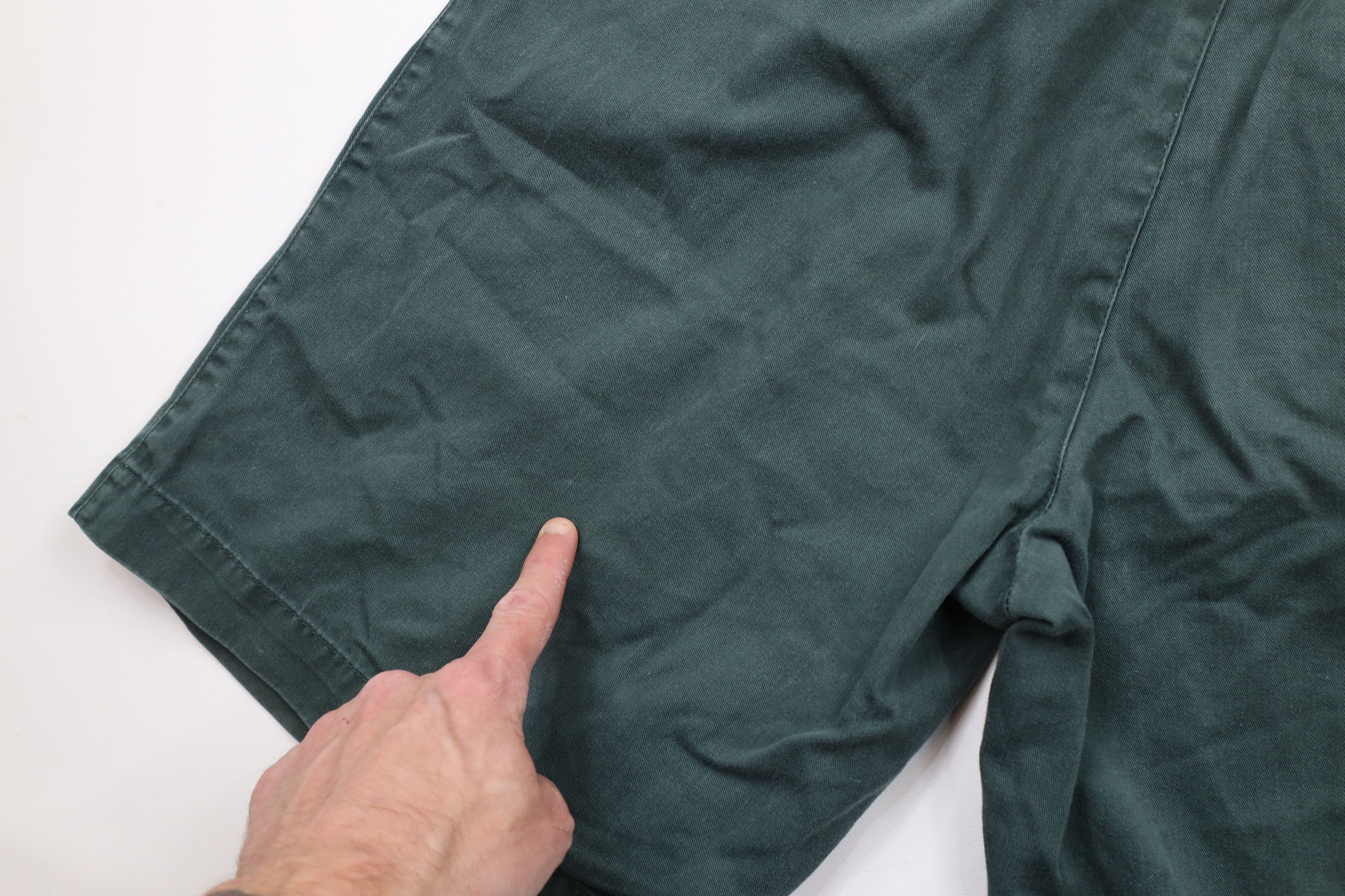 Vintage Vintage 90s Streetwear Above Knee Chino Shorts Green Cotton Size US 32 / EU 48 - 13 Thumbnail