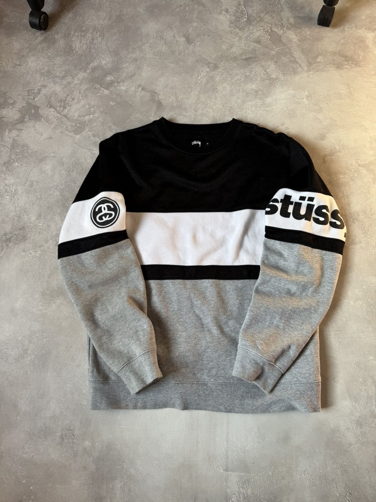 Stussy Stussy Black TrackCrew Sweatshirt Size US M / EU 48-50 / 2 - 4 Thumbnail