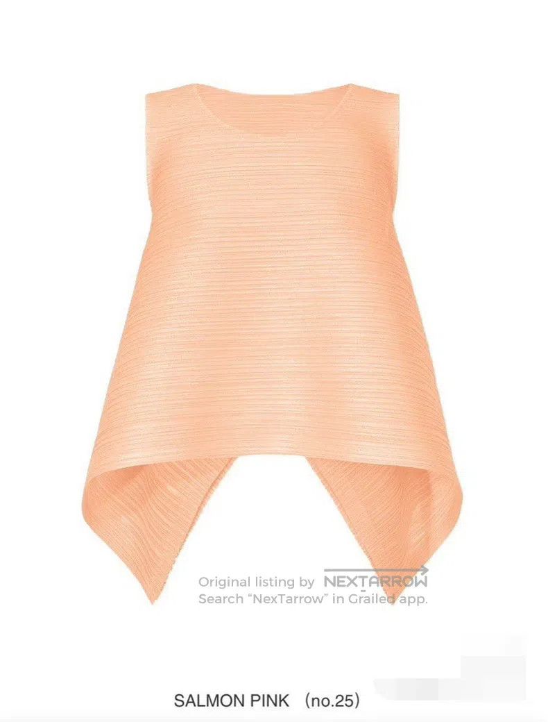 Issey Miyake Issey Miyake Horizontal Striped Pink Tank Top Size L / US 10 / IT 46 - 1 Thumbnail