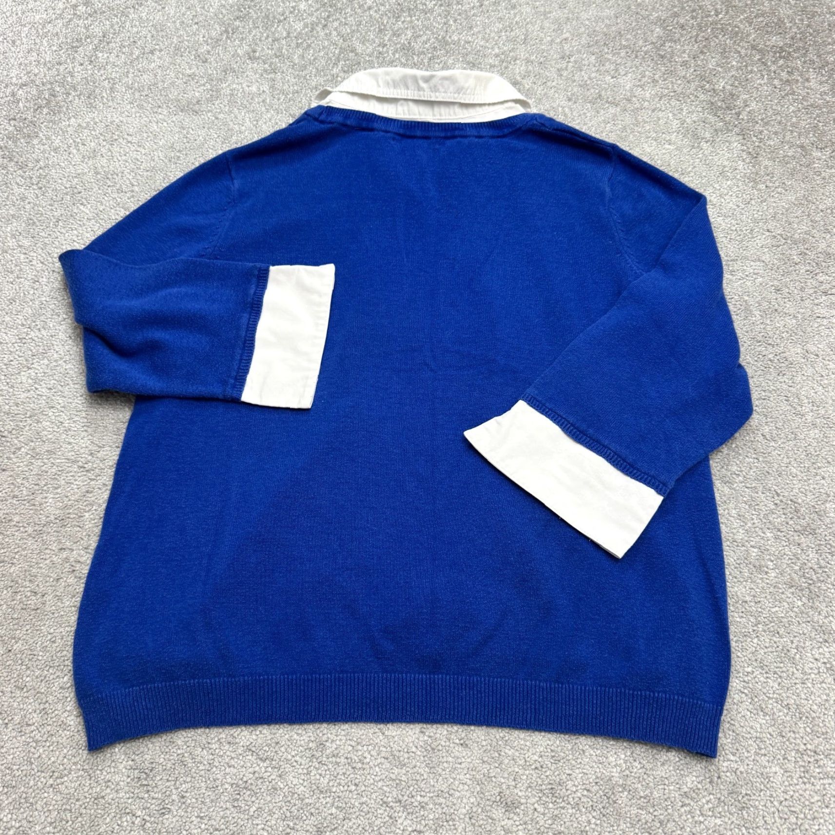 Vintage Notations Owl Pullover Shirt Womens Plus Size 1X Blue Knit Size XL / US 12-14 / IT 48-50 - 2 Thumbnail