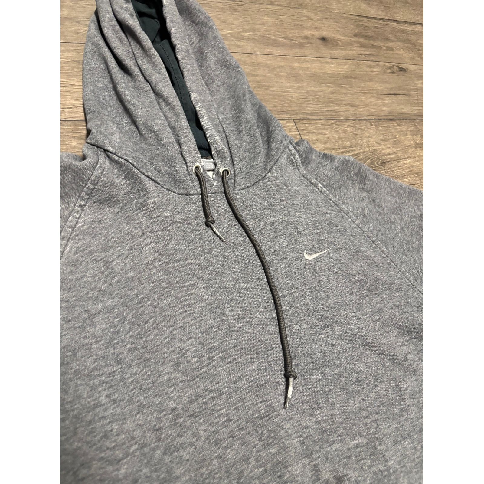 Nike × Vintage Vintage Nike Pullover Hoodie Gray 00s Size US M / EU 48-50 / 2 - 2 Thumbnail