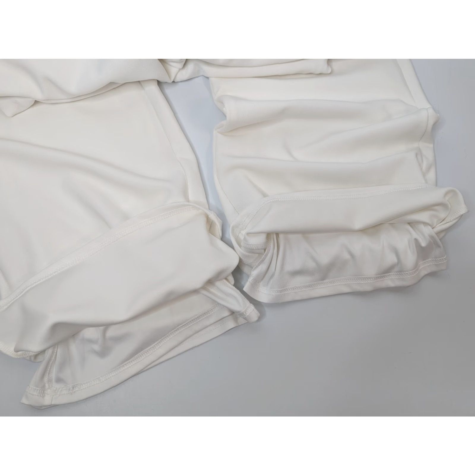 Lulus Lulus White Wide-Leg Pants Womens Small Zip Stretch Casual Dress Pants Regular Fit Size S Size 28" / US 6 / IT 42 - 4 Thumbnail