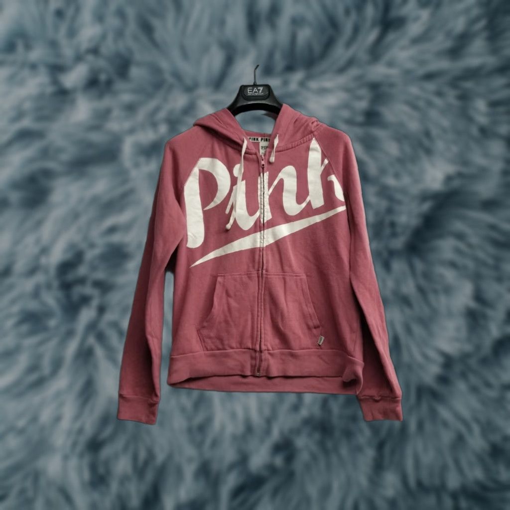 Victoria's Secret Victoria Secret PINK Long Sleeve Zip Up Full Zip Sweatshirt Hoodie Size M Size M / US 6-8 / IT 42-44 - 1 Thumbnail