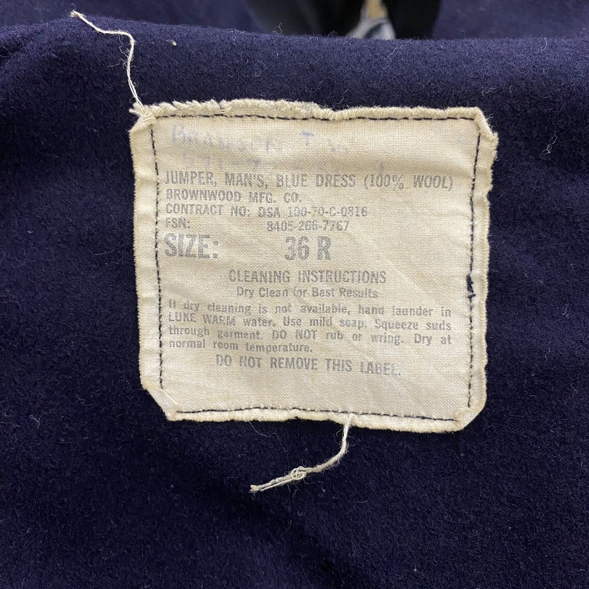 Vintage Vintage 60s BROWNWOOD MFG. CO Us Navy Cracker Jacket Size US S / EU 44-46 / 1 - 3 Thumbnail