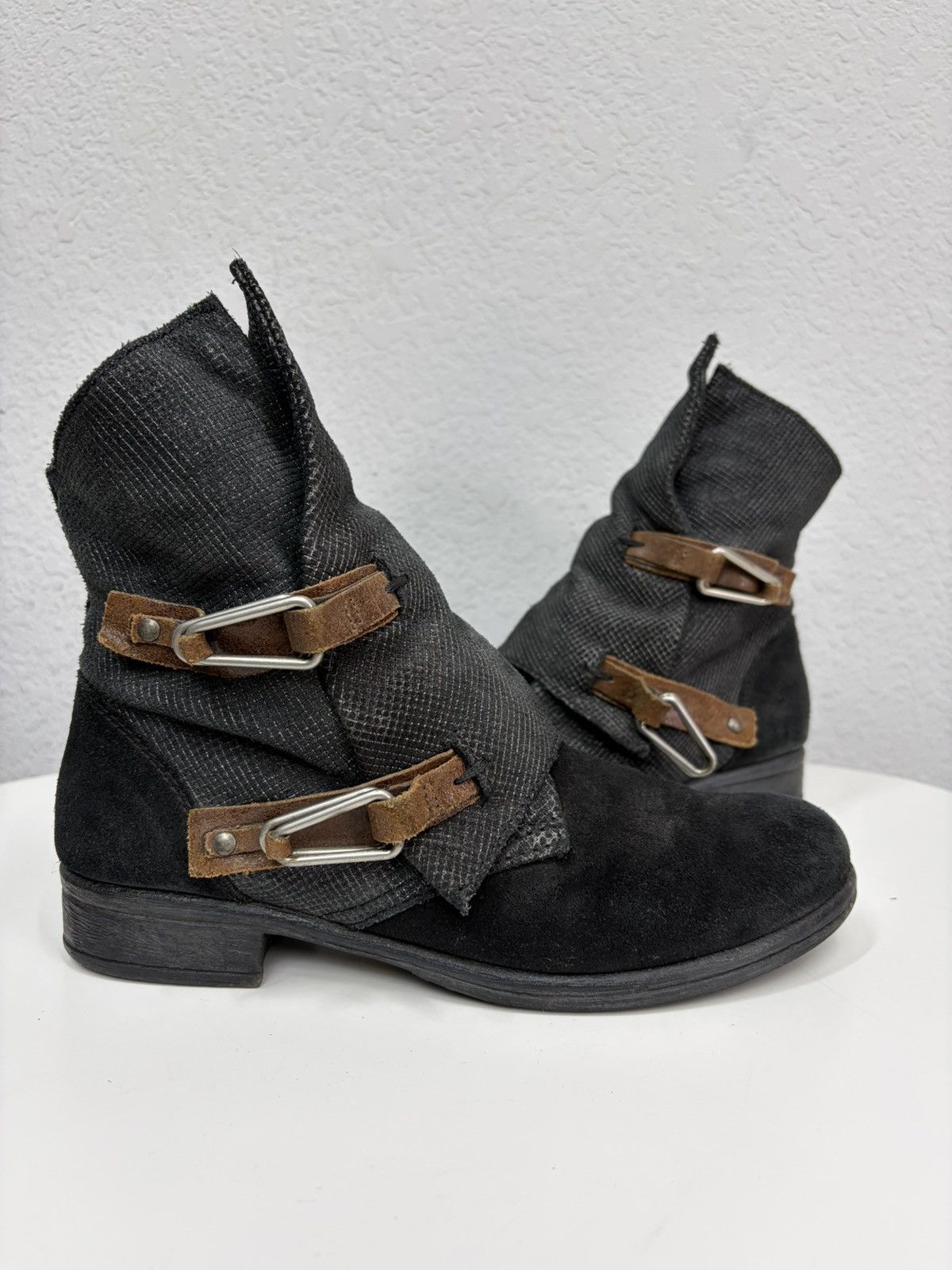 Guidi CCP Rick Owens Style Distressed Leather Biker Boots