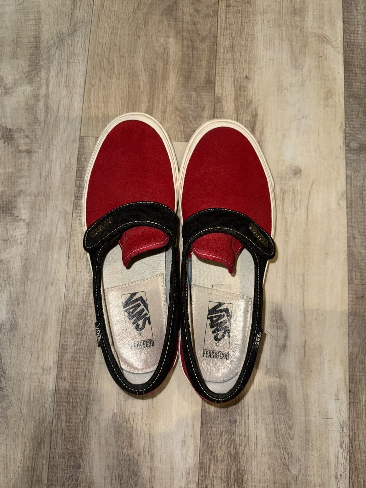 Fear of God × Vans 🔥 Grail Alert! 🔥 Vans x Fear of God FOG Slip-On 47 V DX Red Size US 8 / EU 41 - 5 Thumbnail