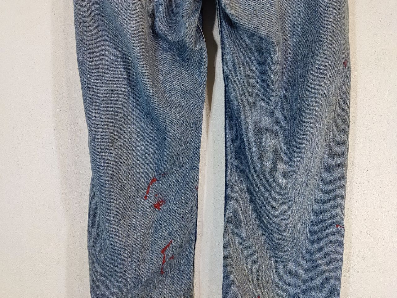 Levi's vintage levis 505 regular fit paint splatter denim Size US 42 / EU 58 - 5 Thumbnail