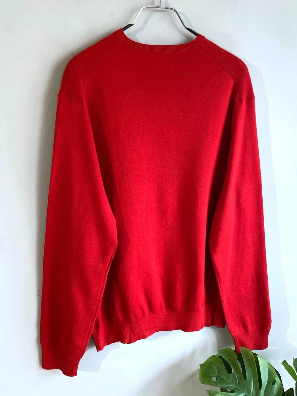 Polo Ralph Lauren Polo Ralph Lauren Men's V-Neck Red Knit Jumper Sweater, XL Size US XL / EU 56 / 4 - 11 Thumbnail