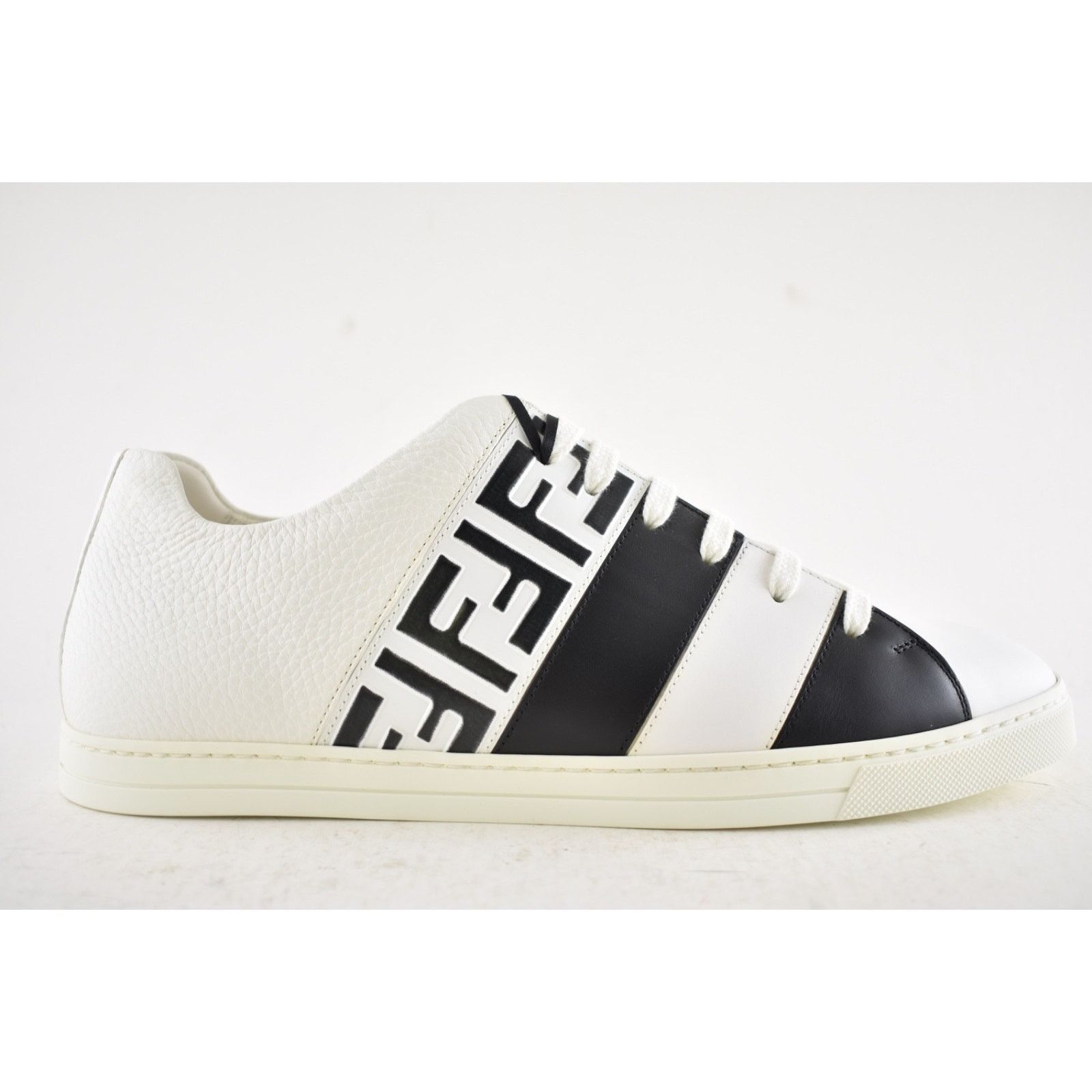 Fendi Fendi Mens Black White FF Monogram Low Trainer Sneaker US 10 Size US 10 / EU 43 - 2 Thumbnail