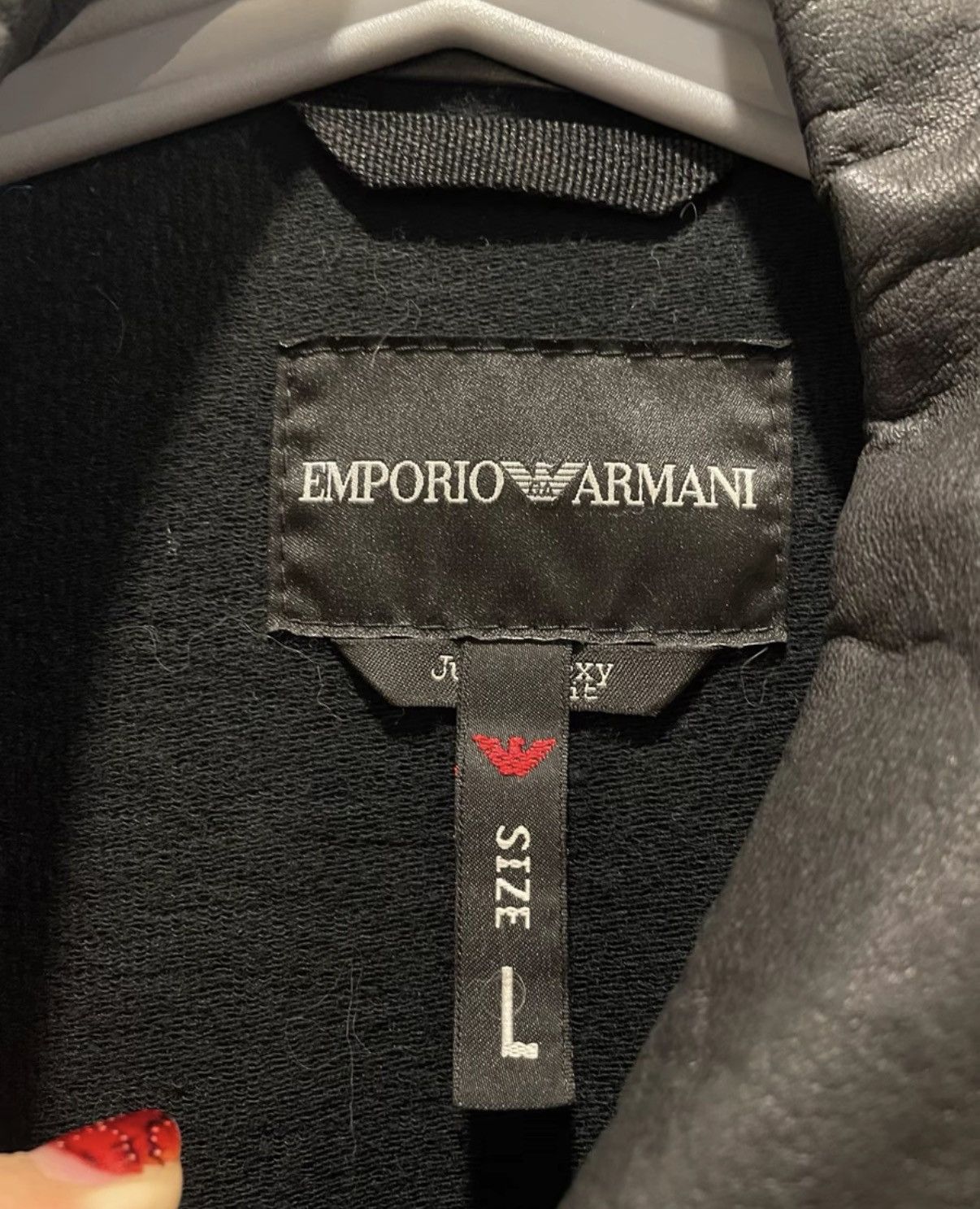 Emporio Armani Emporio Armani EA Sheepskin Patchwork Jacket Size US L / EU 52-54 / 3 - 3 Thumbnail