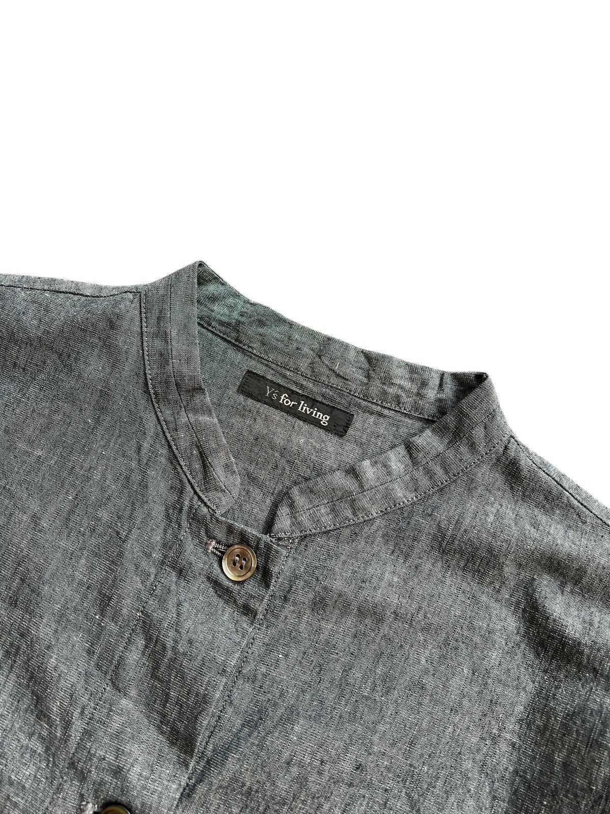 Yohji Yamamoto 1990s Y’s For Living Mandarin Collar Light Outer Size L / US 10 / IT 46 - 3 Thumbnail