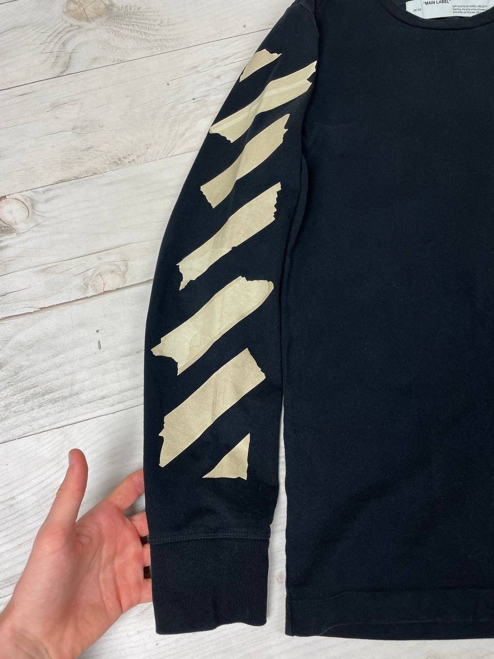 Off-White Off-White Big Logo Print Long Sleeve T-Shirt Y2K Size US S / EU 44-46 / 1 - 9 Thumbnail