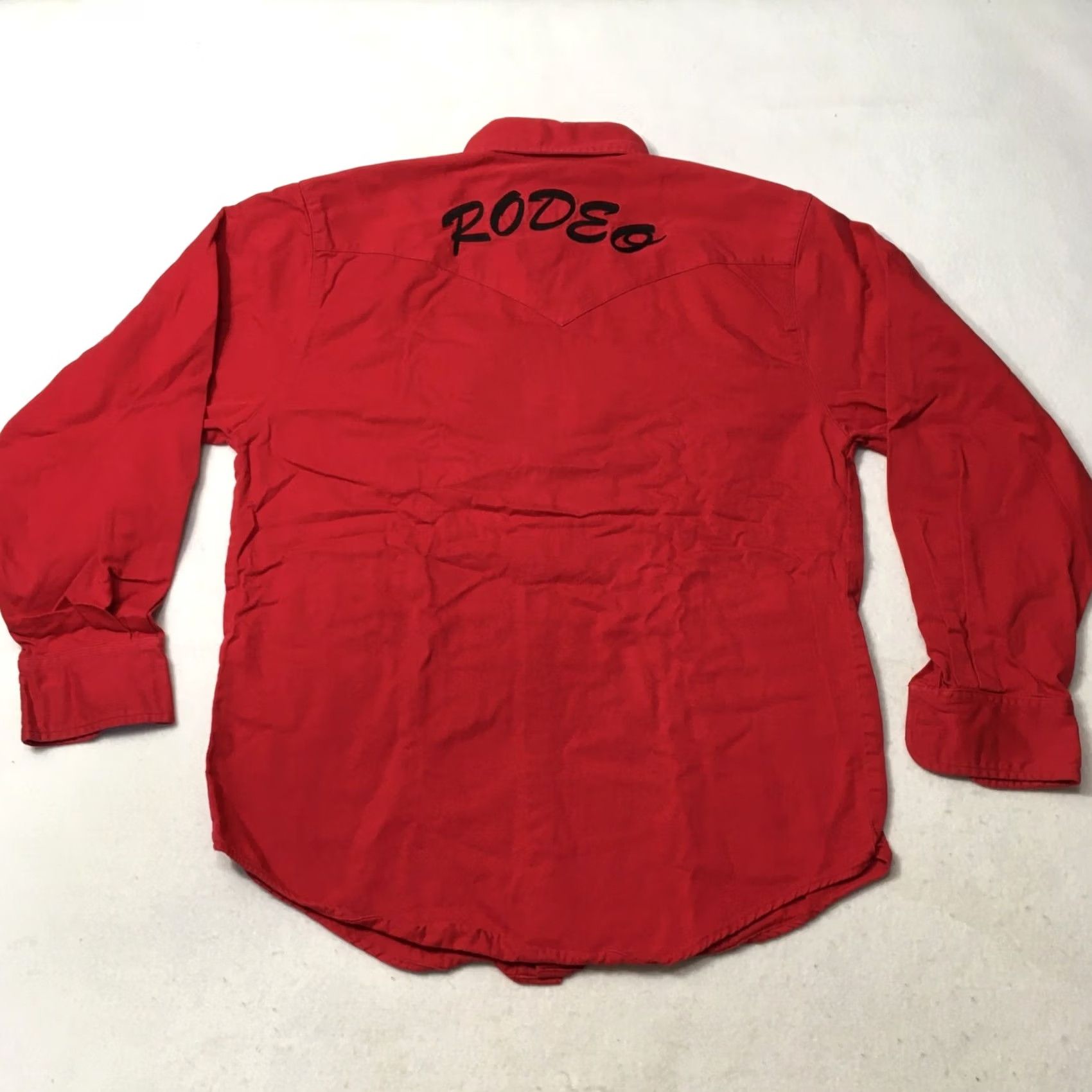 Vintage El General Shirt Mens M Medium red Western Rodeo Cowboy charro Size US M / EU 48-50 / 2 - 7 Thumbnail