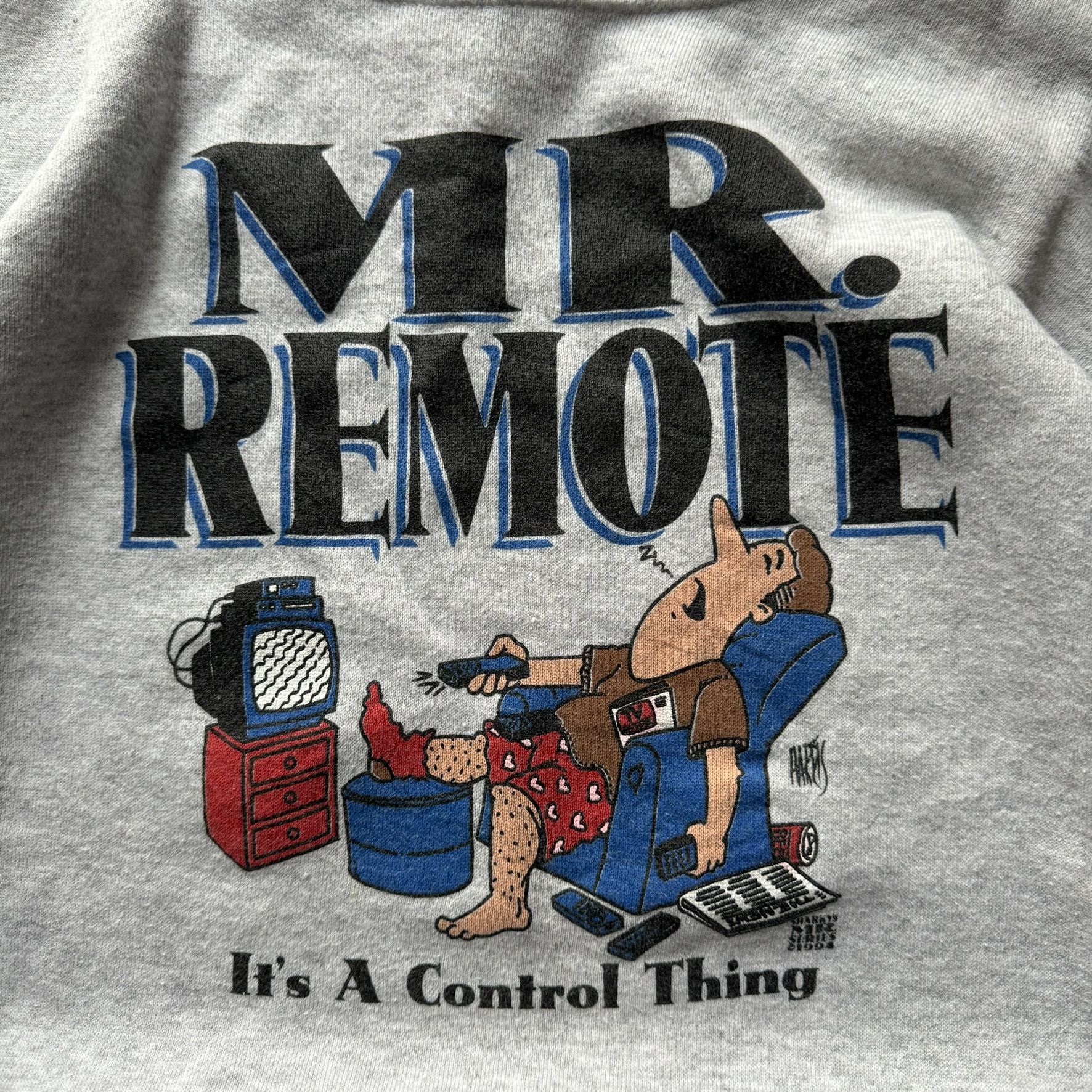 Vintage Vintage Mr. Remote Graphic Crewneck 1994 Size US L / EU 52-54 / 3 - 3 Thumbnail