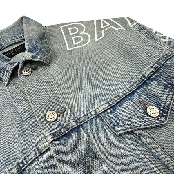 Balenciaga o1mt1gz1024 Large Fit Jacket in Dirty Blue Size US M / EU 48-50 / 2 - 3 Thumbnail