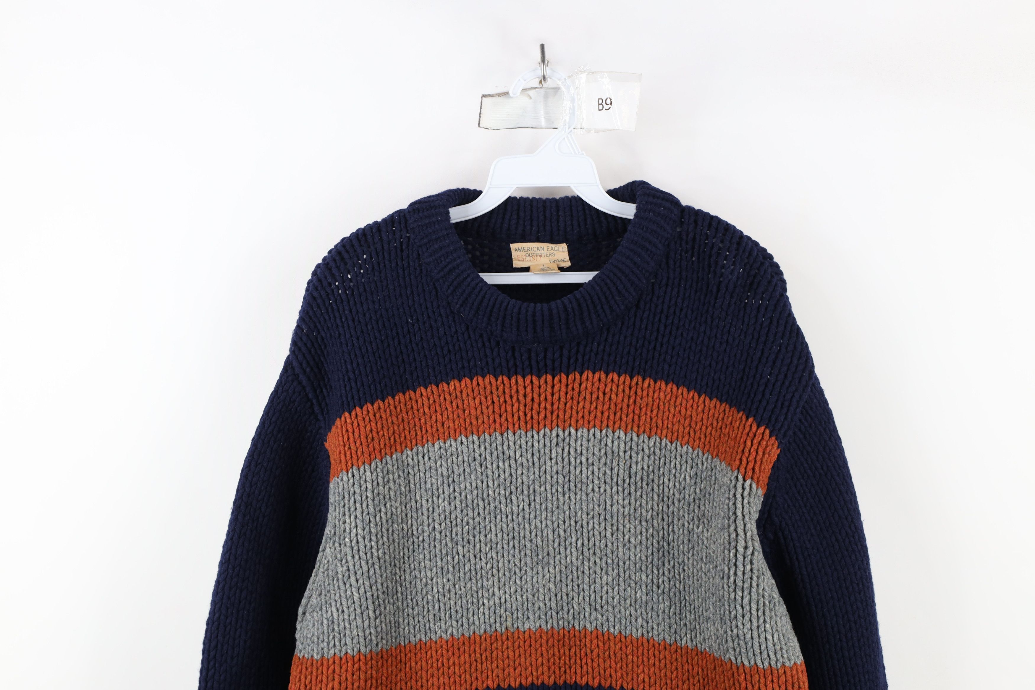 American Eagle Outfitters Vintage 90s American Eagle Outfitters Lambswool Knit Sweater Size US L / EU 52-54 / 3 - 2 Thumbnail