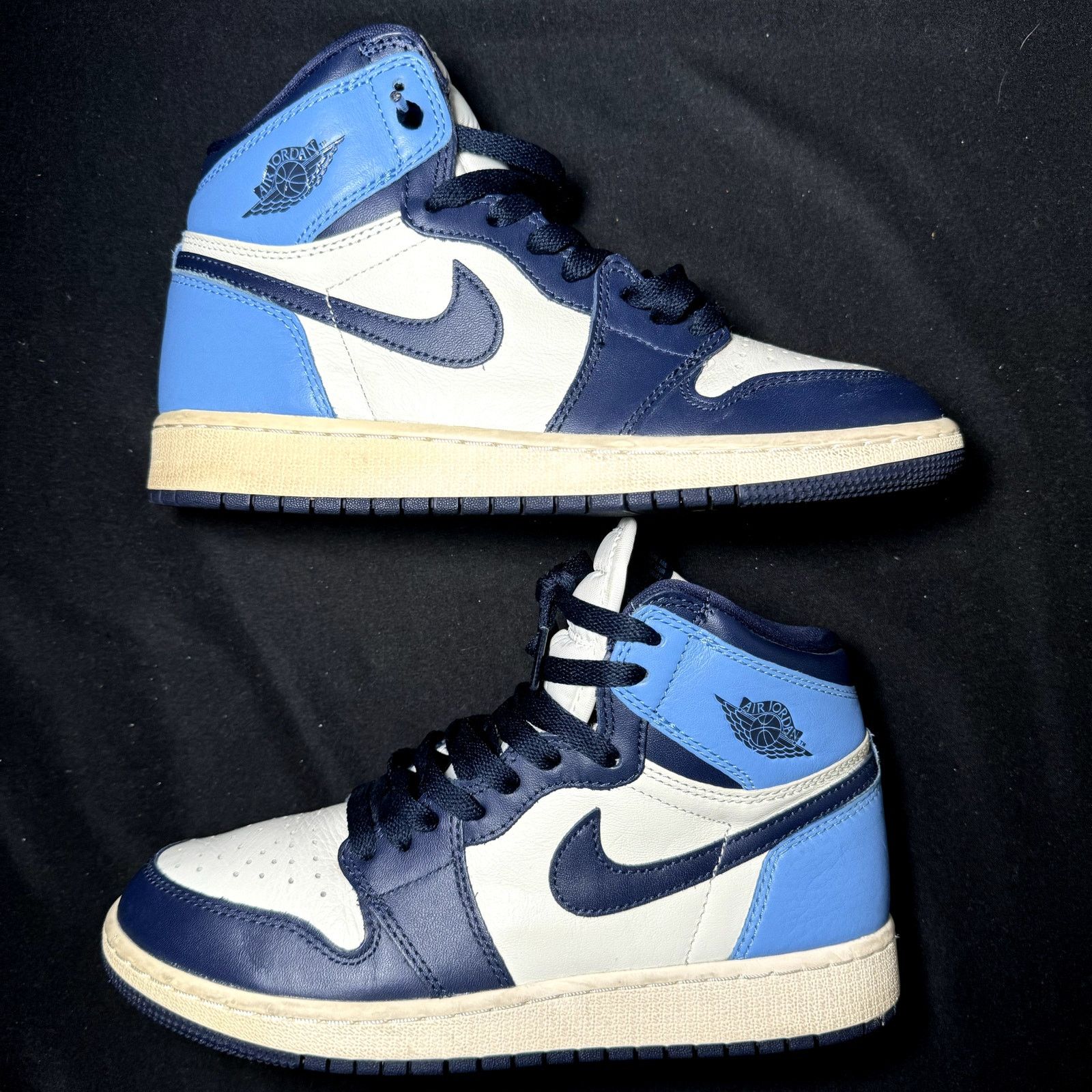 Jordan Brand × Nike Air Jordan 1 Retro High OG GS Obsidian Men's Shoes - Size 6 Size US 6 / EU 39 - 2 Thumbnail