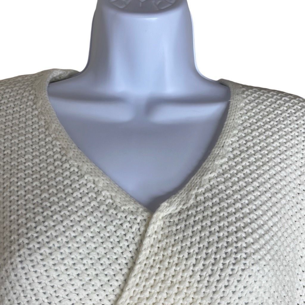 Other Anthropologie Moon & Meadow Women XS Twist Front Sweater Whi Size XS / US 0-2 / IT 36-38 - 3 Thumbnail
