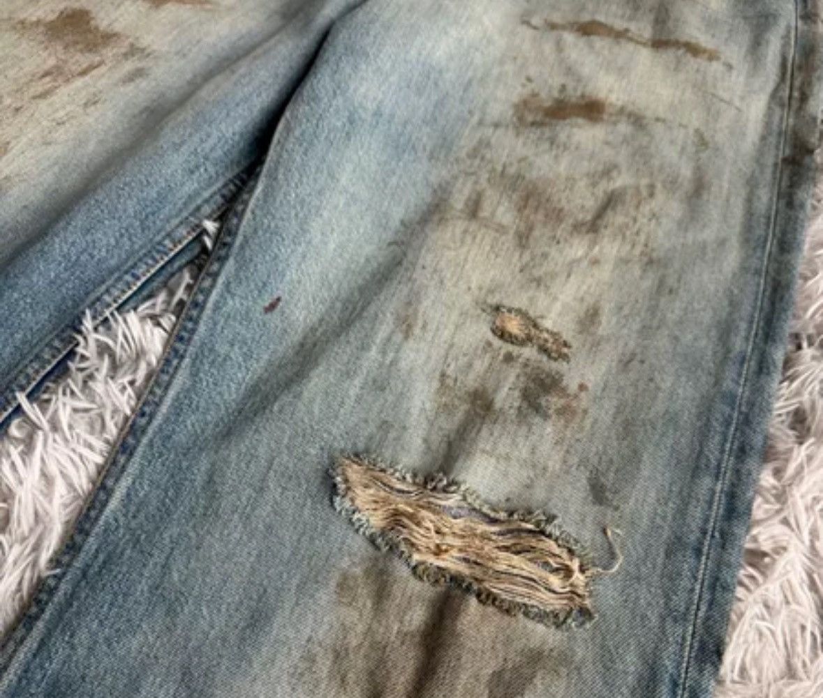 Acne Studios Acne Studios 2021M Mud dyed distressed jeans 2412-Nextarrow Size US 31 - 4 Thumbnail