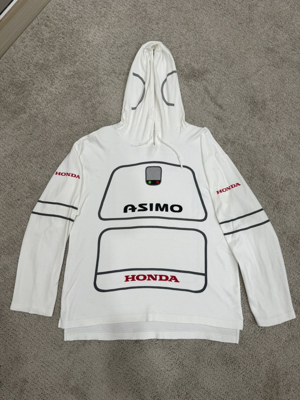 Vintage Rare 🔥 Asimo Honda Long Sleeve Tee With Hoodie | Grailed