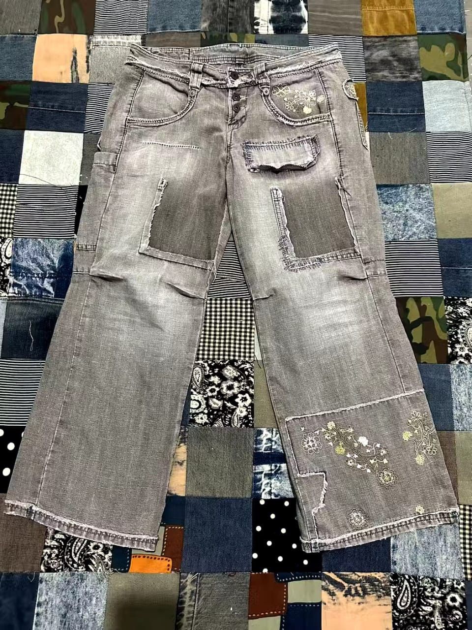 Marithe + Francois Girbaud Rare!!! Marithe Francois Girbaud Distressed Cropped Pants Size 28" / US 6 / IT 42 - 7 Thumbnail