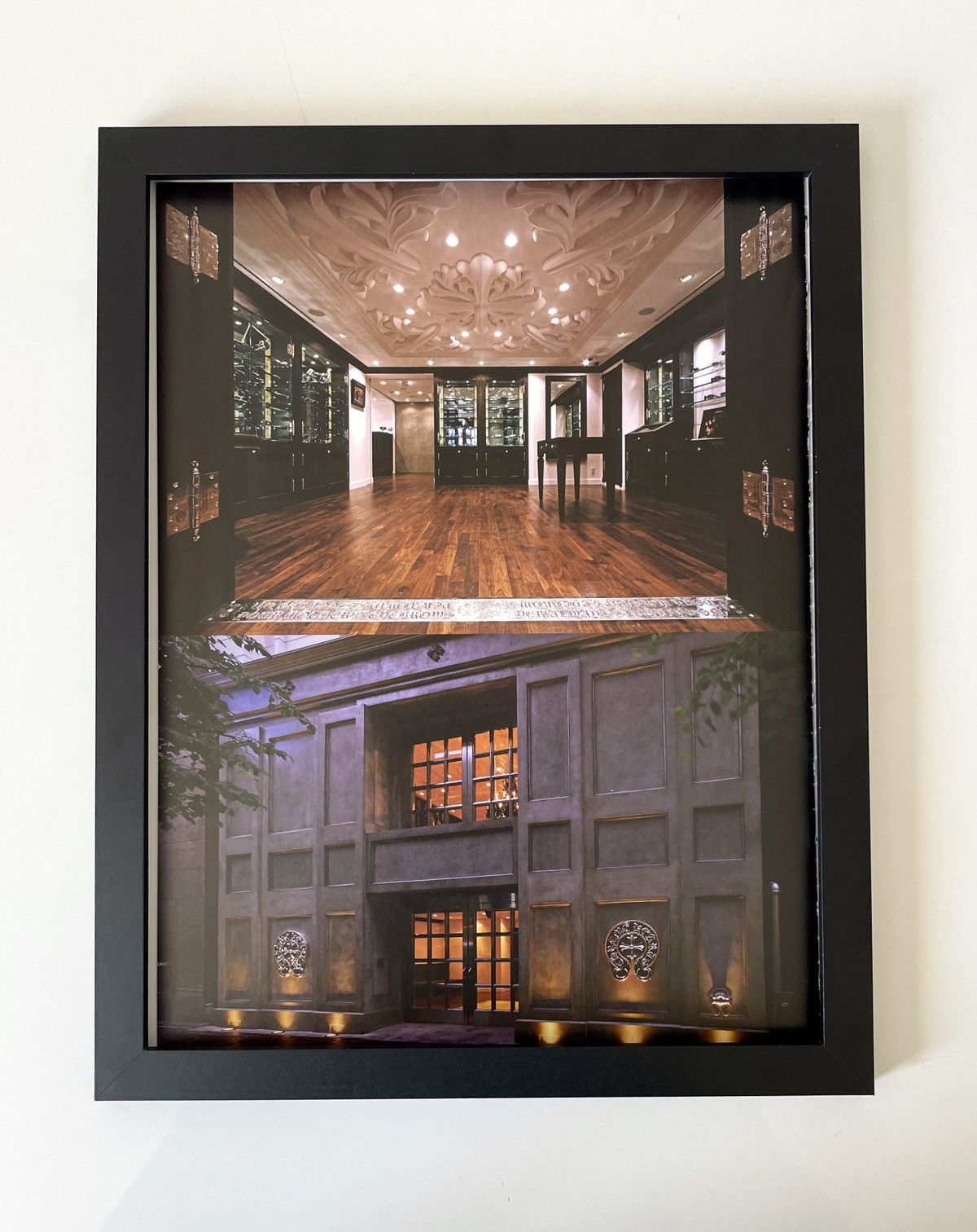 Chrome Hearts × Vintage Chrome Hearts Ginza Showroom Poster framed 9x11 Size ONE SIZE - 1 Thumbnail