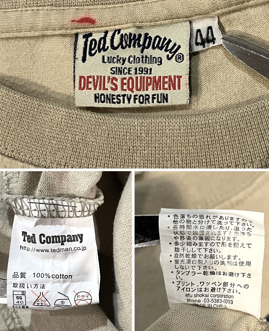 Japanese Brand TED COMPANY TED MAN FLYING DEVIL M.C. RACING LOGO TSHIRT Size US L / EU 52-54 / 3 - 6 Thumbnail