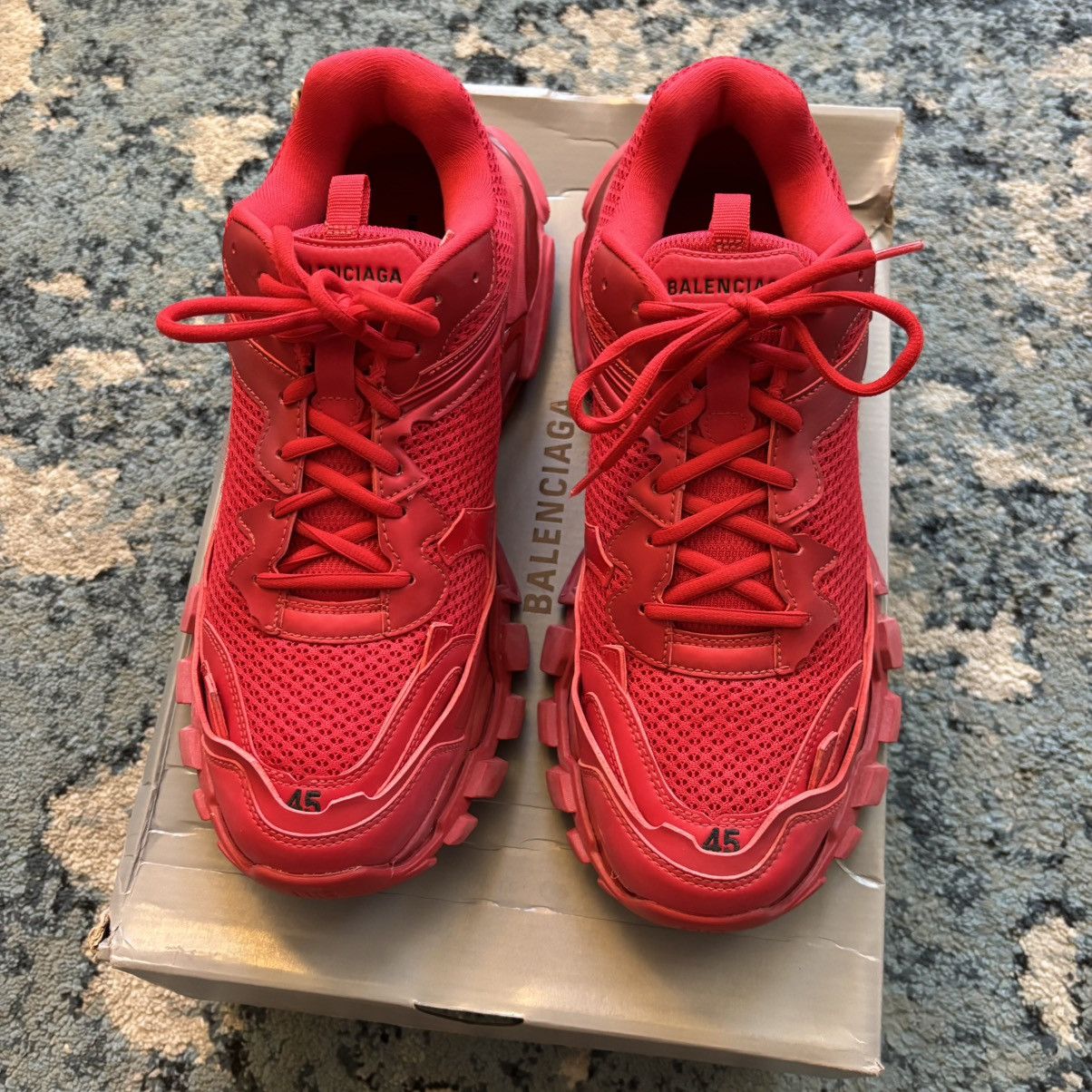 Balenciaga Balenciaga Track.3 Red Sneakers Brand New Size 12 Og All Size US 12 / EU 45 - 3 Thumbnail