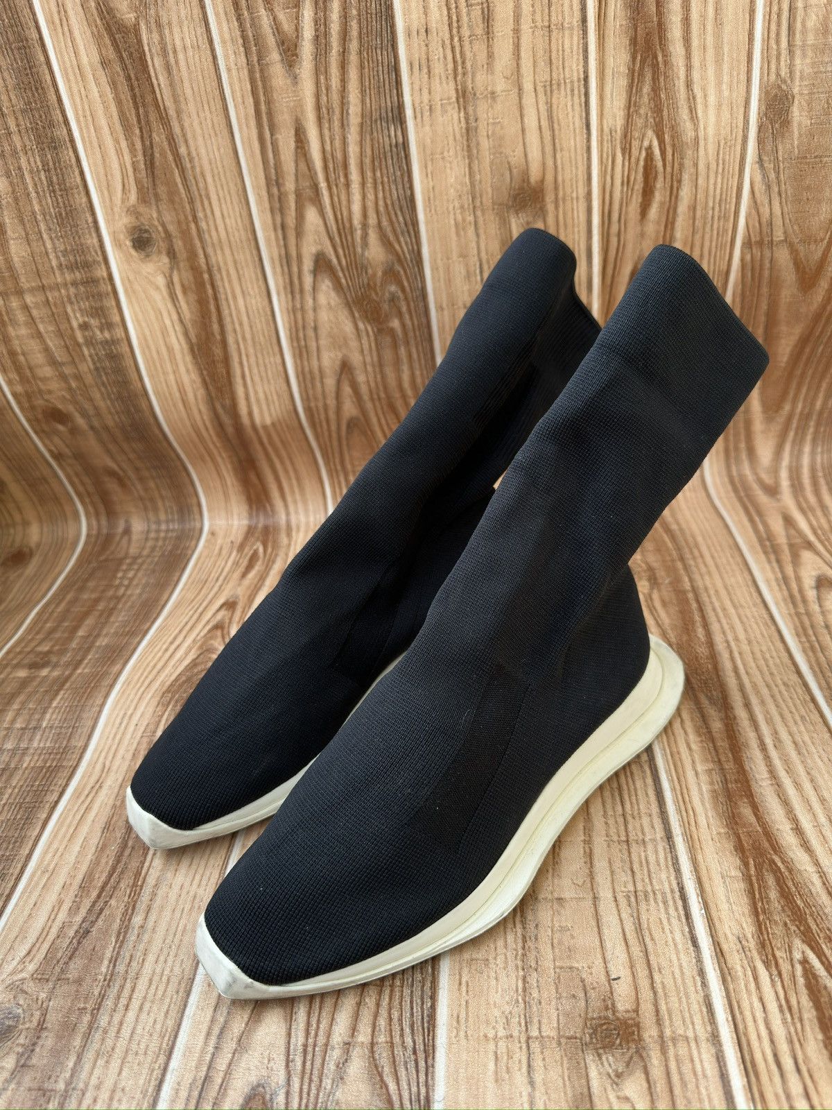 Rick Owens Drkshdw Rick Owens Drkshdw Runners Stretch Sock Size US 8 / IT 38 - 2 Thumbnail