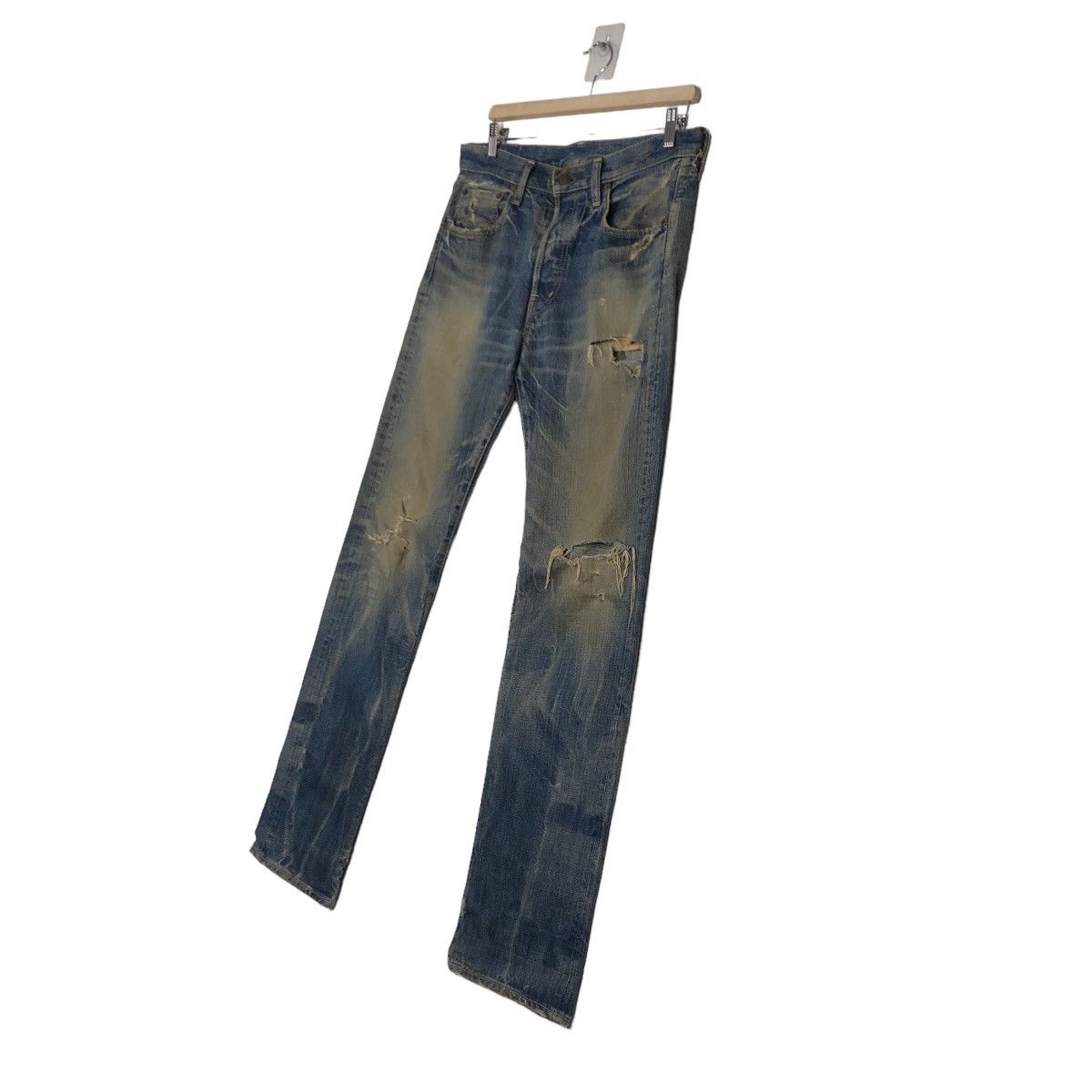 Japanese Brand 🔥VINTAGE SELVEDGES DENIM JEANS DOMINGO LTD CO JAPAN MADE Size US 34 / EU 50 - 2 Thumbnail