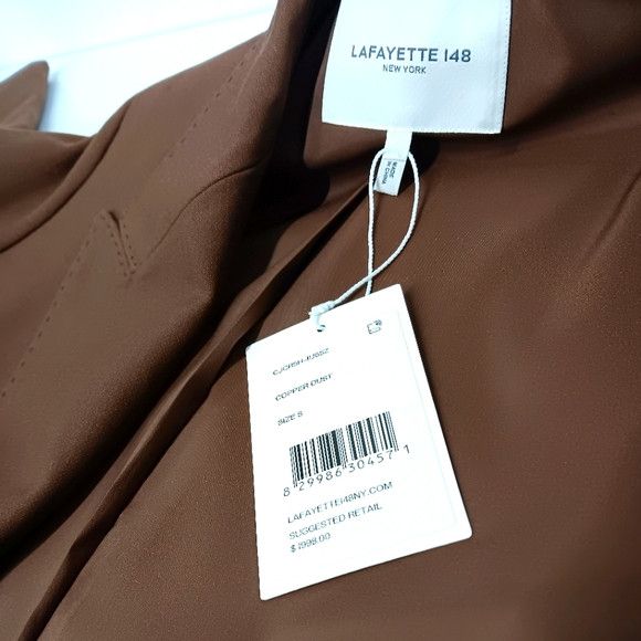 Lafayette 148 Lafayette148 Chesterfield Copper Dust Double Breasted Coat Size S / US 4 / IT 40 - 13 Thumbnail