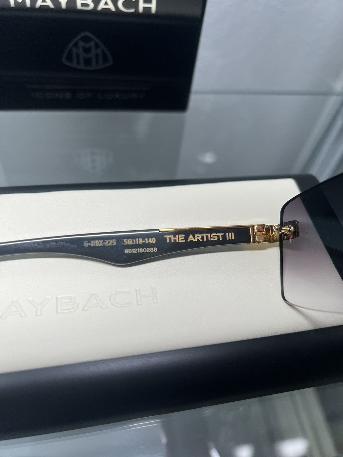 MAYBACH Eyewear Maybach The Artist III Rimless Sunglasses Size ONE SIZE - 5 Thumbnail