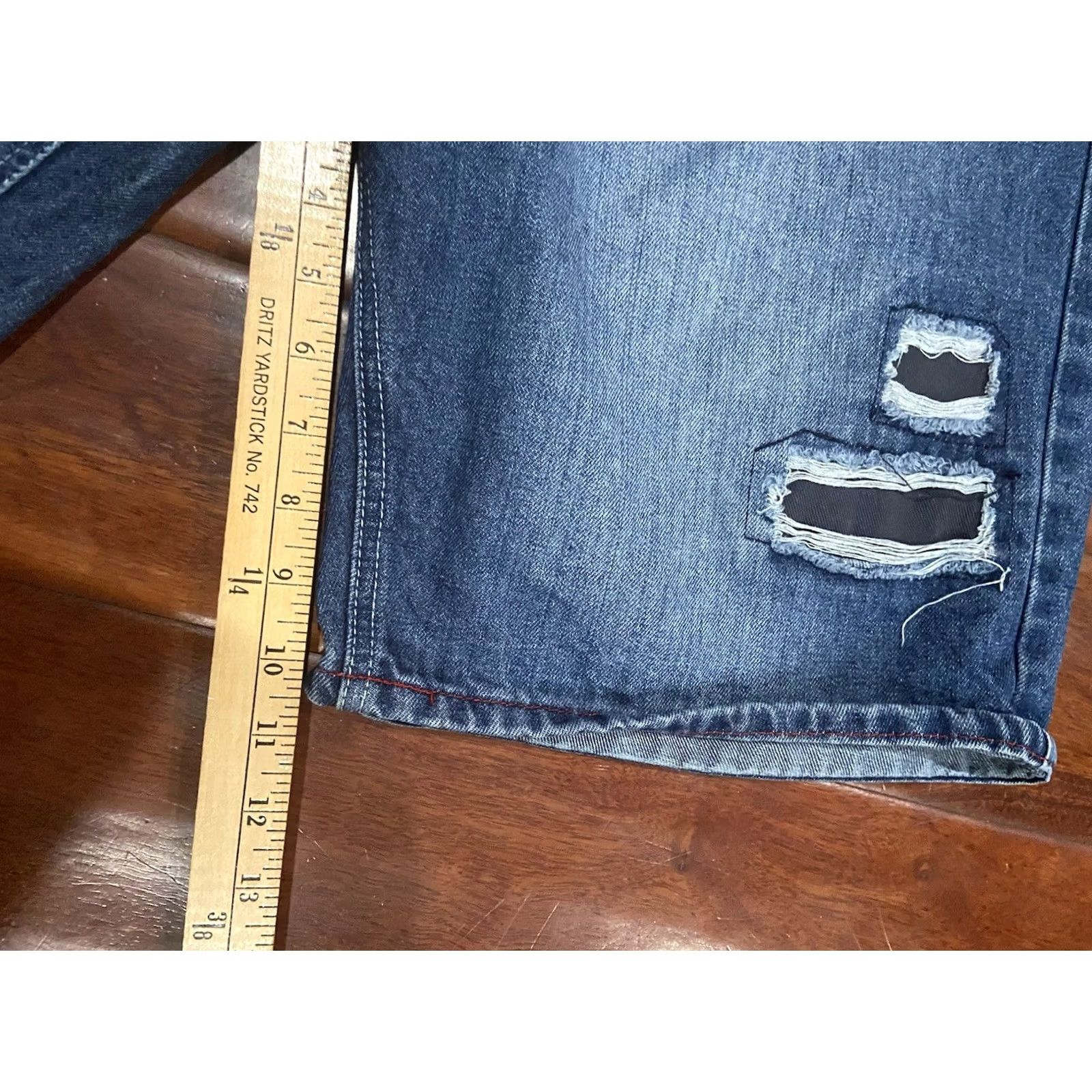 Vintage VINTAGE Parish Nation Jeans Shorts Mens 44 Blue Med Stone Wash 90s Urban Wear Size US 44 / EU 60 - 5 Thumbnail