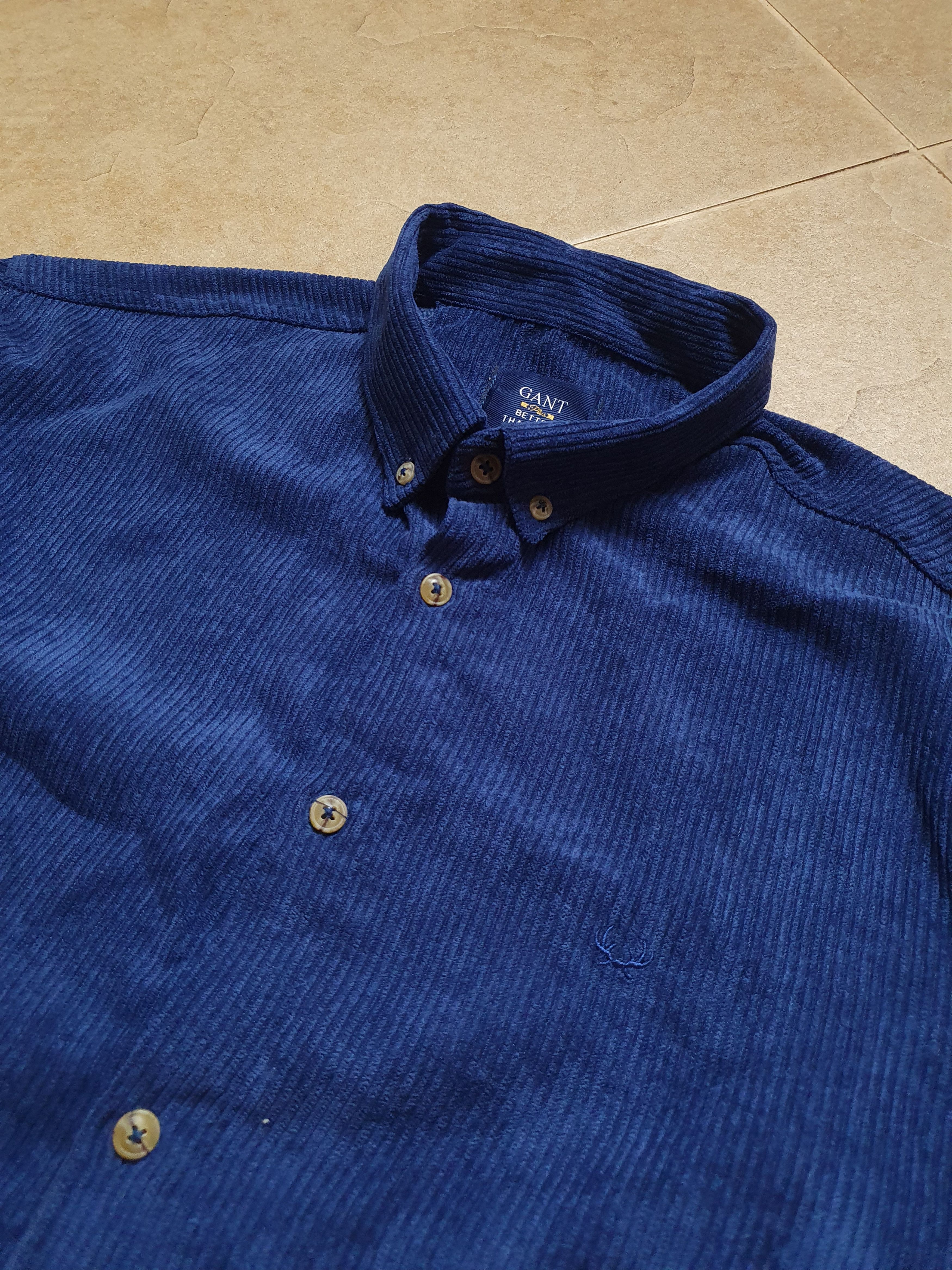 Gant Velvet shirt Vintage GANT Size L blue Size US XL / EU 56 / 4 - 5 Thumbnail