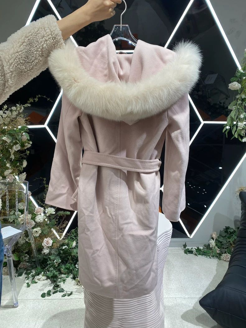 Max Mara Max Mara Mango Fox Hooded Wool Coat Size S / US 4 / IT 40 - 2 Thumbnail