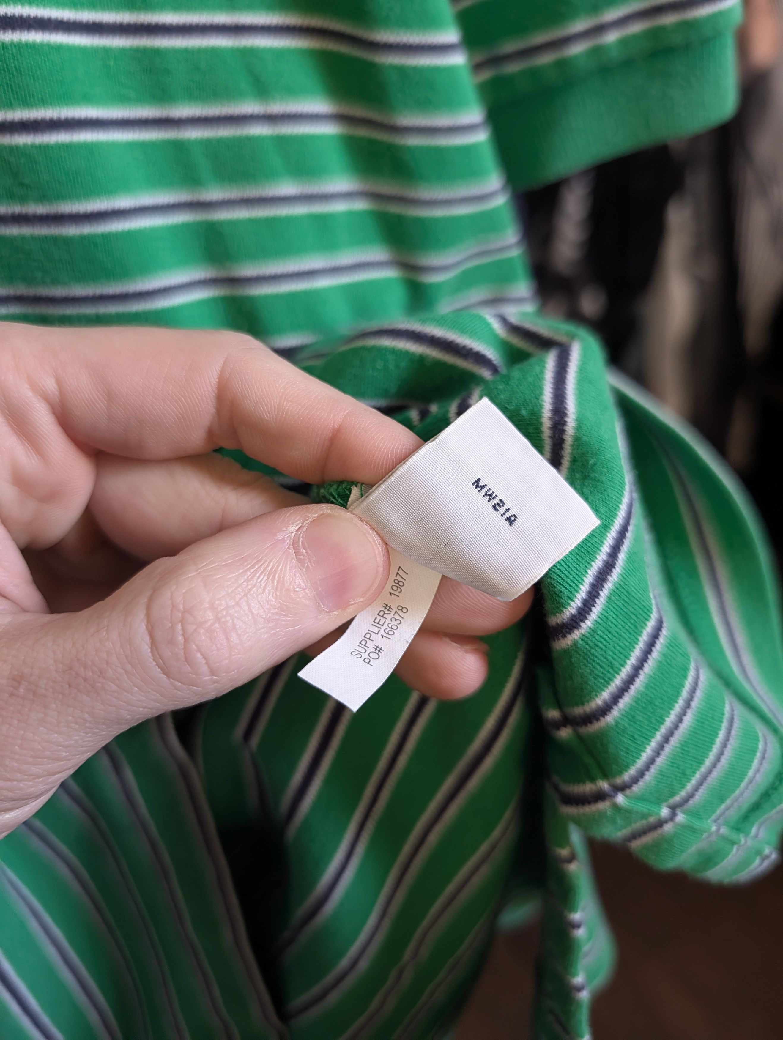 Polo Ralph Lauren Vintage green striped pink logo embroidered polo XL Size US XL / EU 56 / 4 - 11 Thumbnail