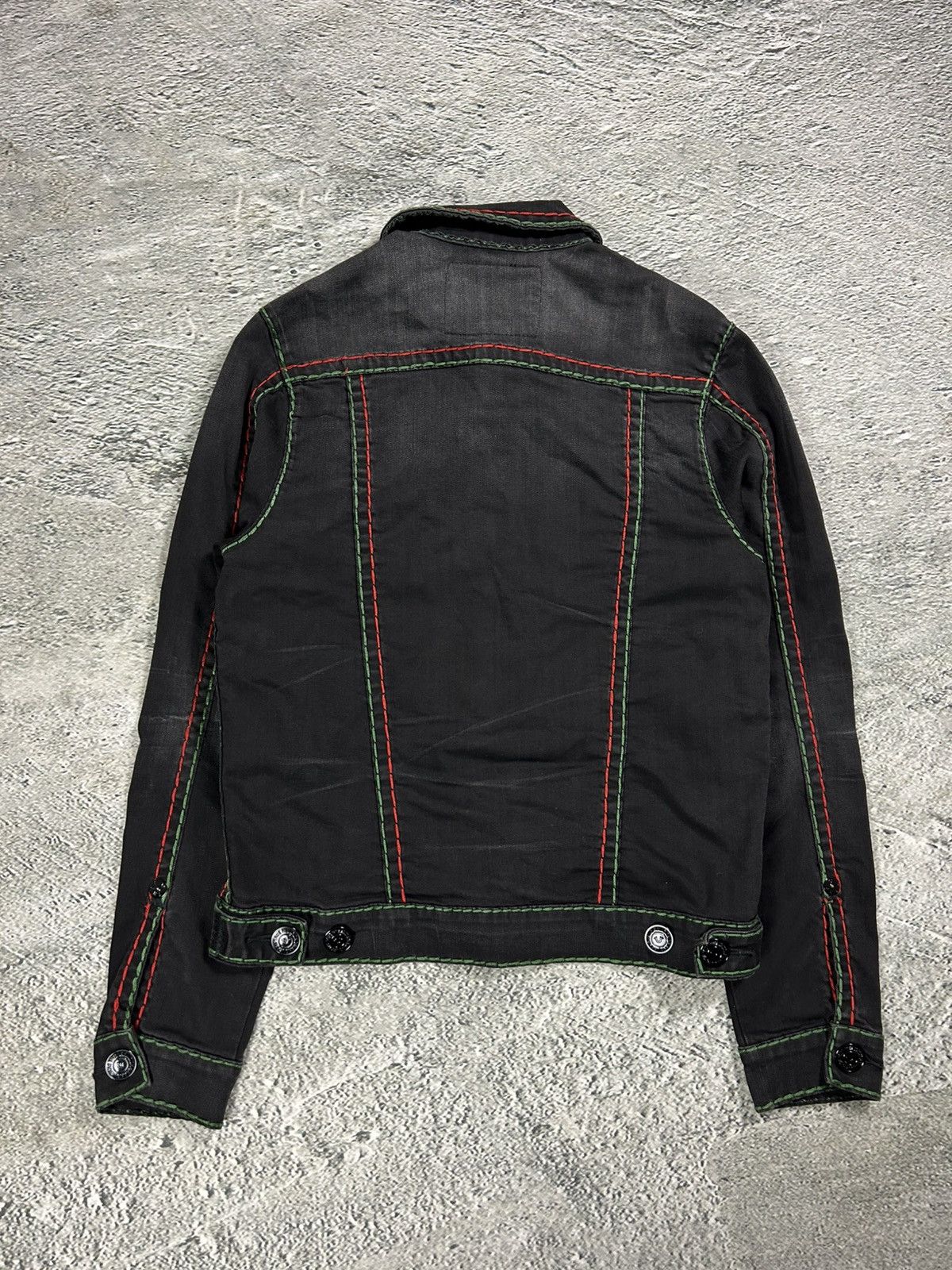 True Religion True Religion denim jacket trucker black green red Size US S / EU 44-46 / 1 - 7 Thumbnail