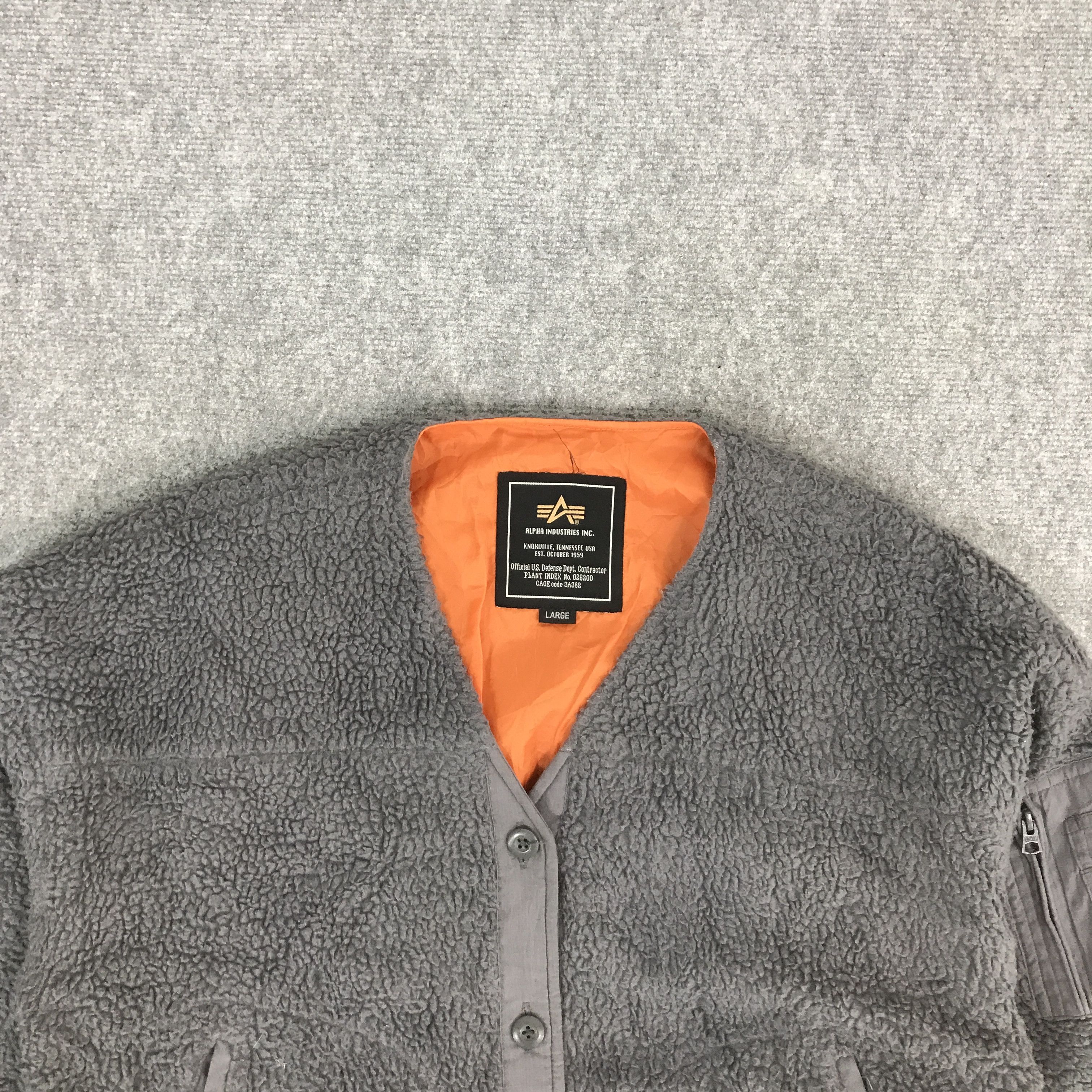 Alpha Industries ALPHA INDUSTRIES CARDIGAN FLEECE JACKET Size US L / EU 52-54 / 3 - 3 Thumbnail