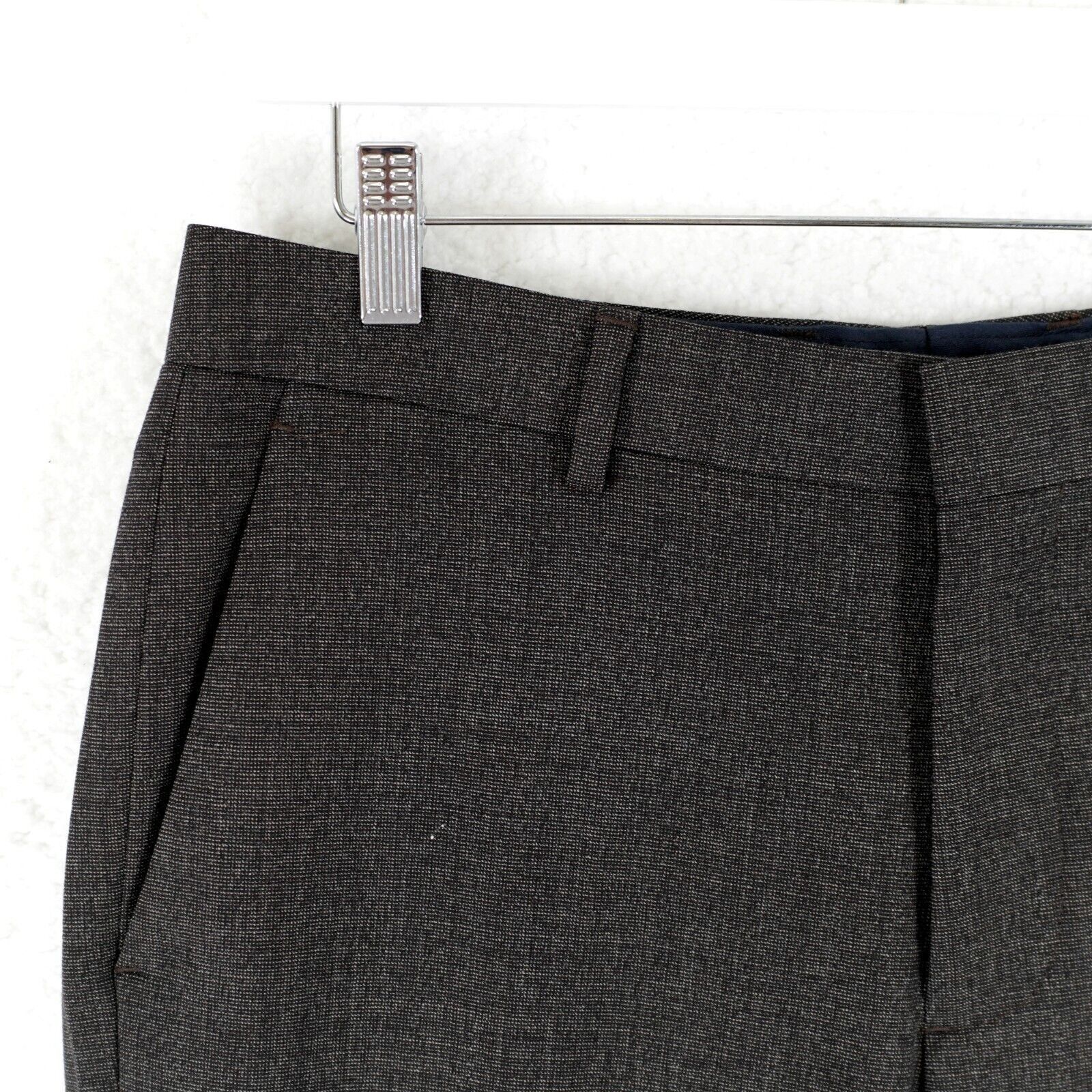 Bonobos Bonobos Marzotto Wool Brown Nailshead Flat Front Mid Rise Dr Size 34R - 2 Thumbnail